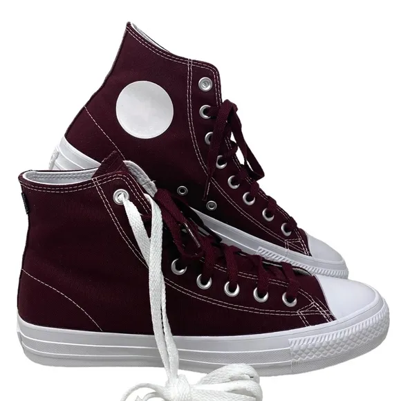 Converse CTAS Pro Hi Shoe For Men's Canvas Deep Bordeaux Sneakers Casual 171322C