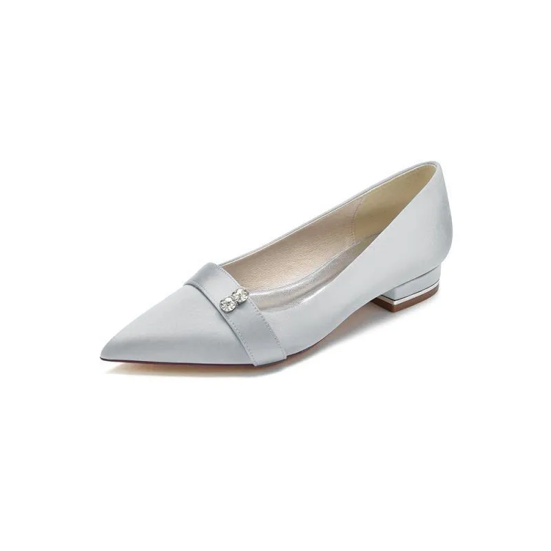 Crystal Cocktail Pointed Toe Flats