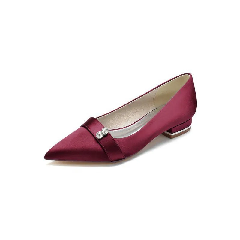 Crystal Cocktail Pointed Toe Flats