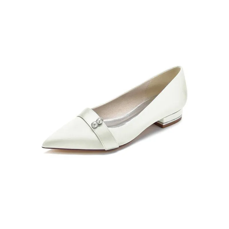Crystal Cocktail Pointed Toe Flats