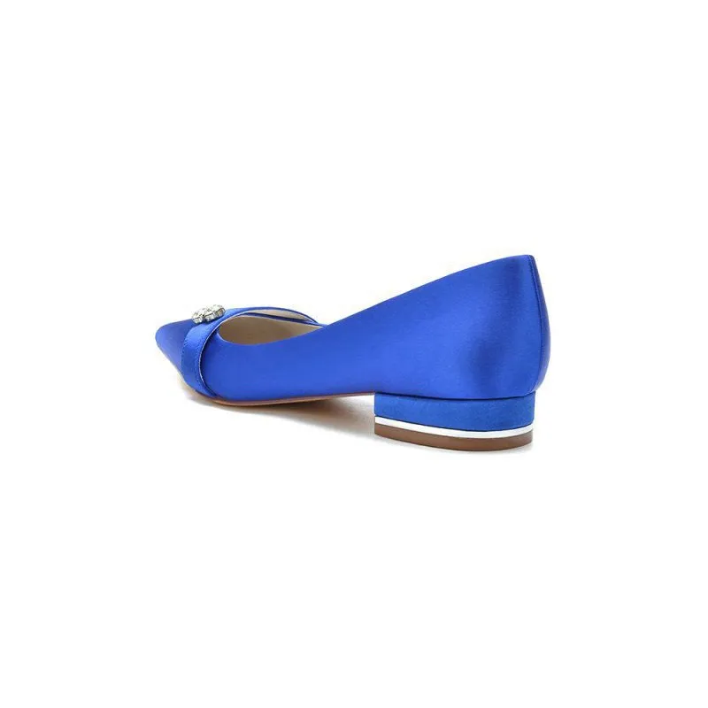 Crystal Cocktail Pointed Toe Flats