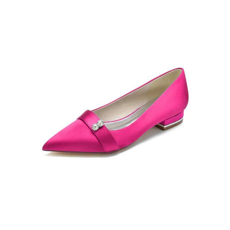 Crystal Cocktail Pointed Toe Flats