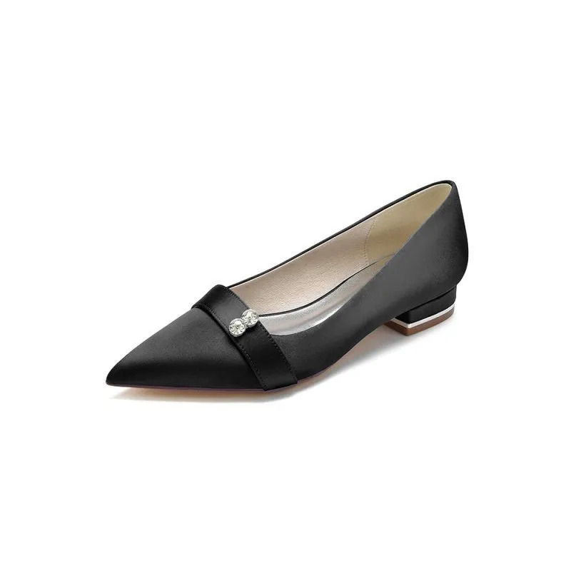 Crystal Cocktail Pointed Toe Flats