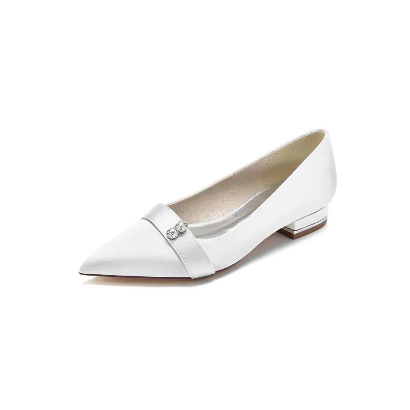 Crystal Cocktail Pointed Toe Flats