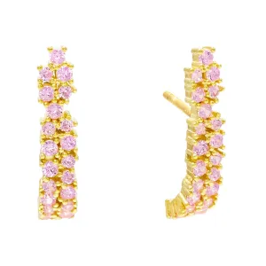 CZ Hook Stud Earring