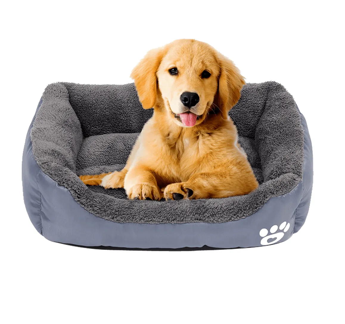 Deluxe Rectangular Bolster Dog Bed | Waterproof Slumber
