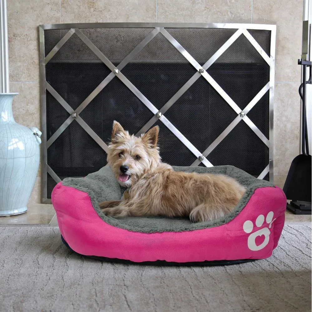 Deluxe Rectangular Bolster Dog Bed | Waterproof Slumber