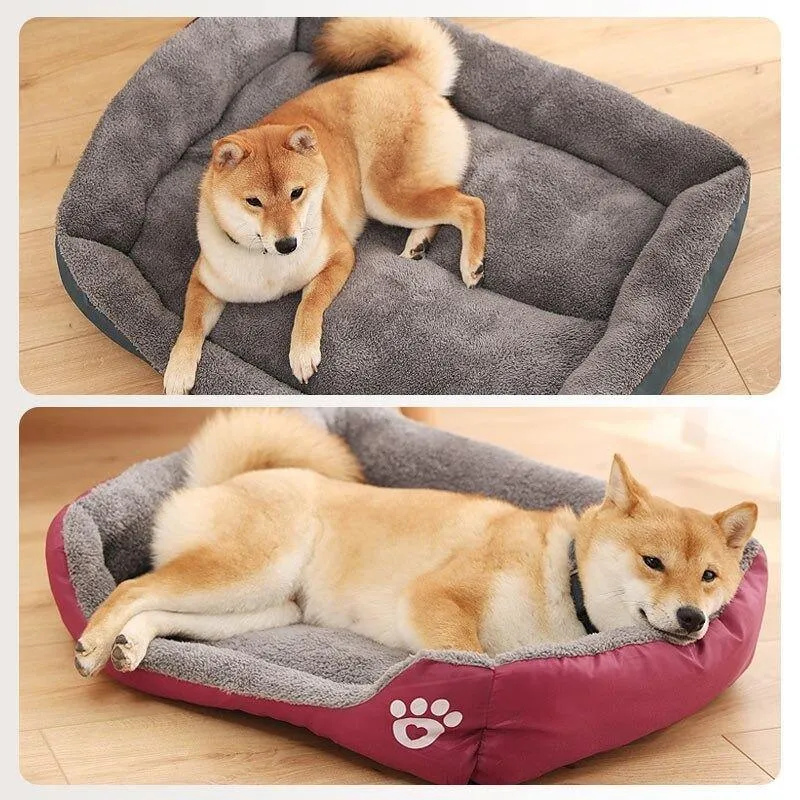 Deluxe Rectangular Bolster Dog Bed | Waterproof Slumber