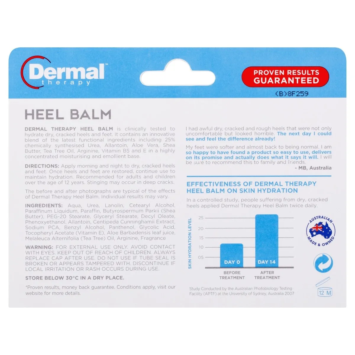 Dermal Therapy Heel Balm 50g