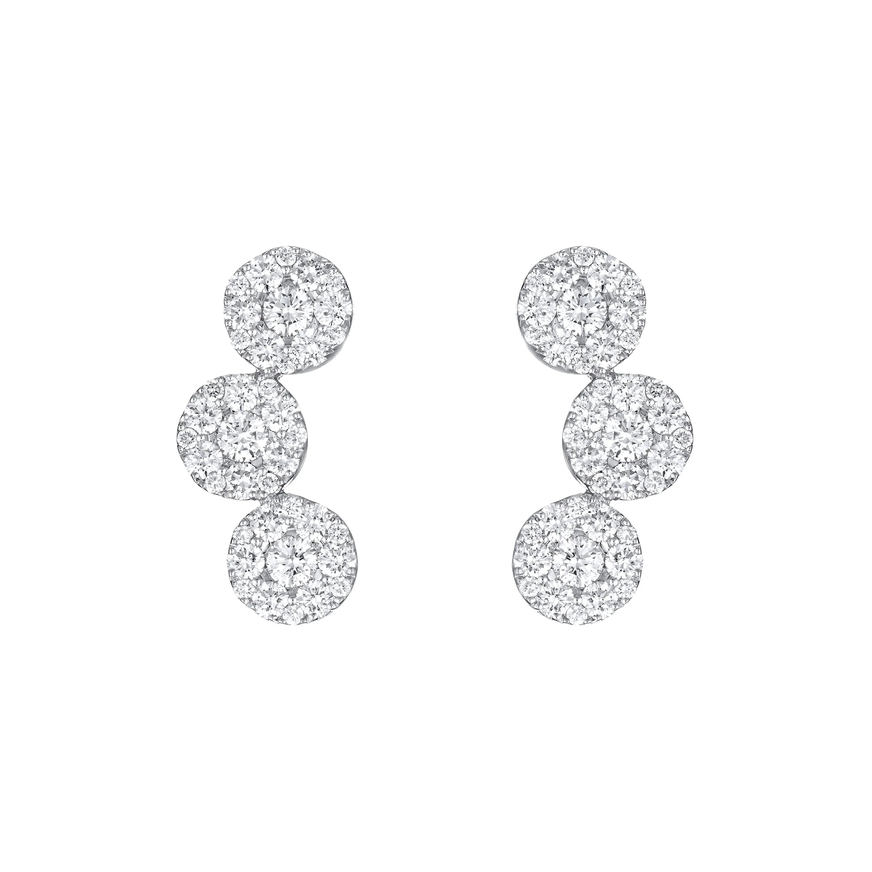 Diamond Circle’s Trio Earrings
