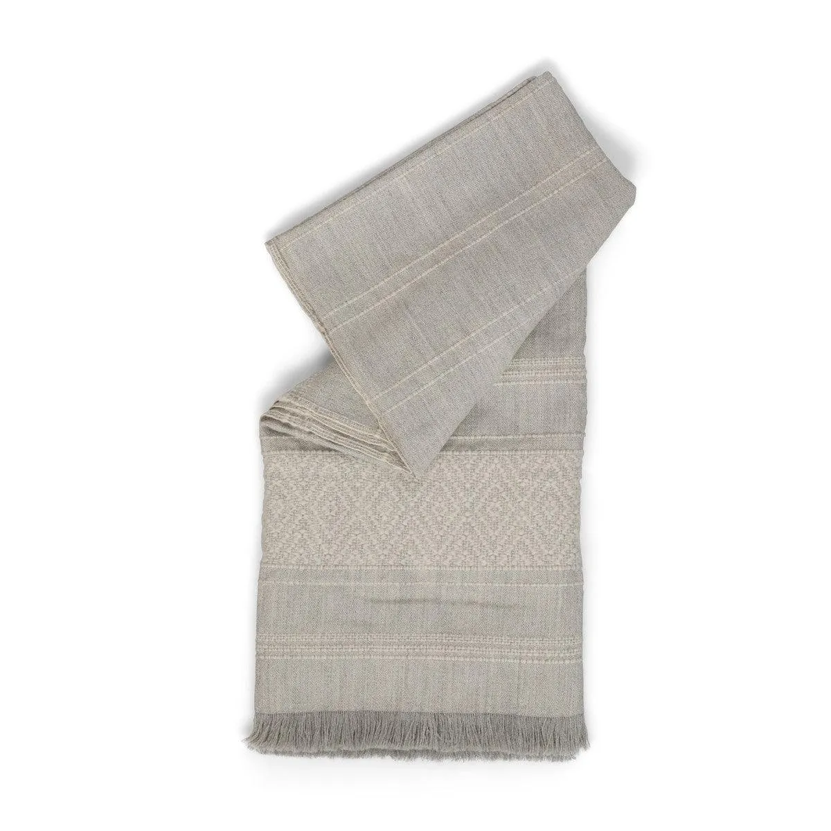Diamond Pattern Alpaca Wool Throw