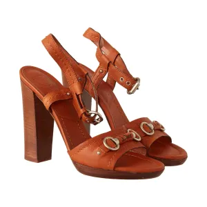 Dior Brown Logo Heels