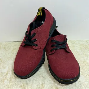 Dr. Martens &quot;Korey&quot; Burgundy Canvas Air Wair Sneakers (Childs Size 1)