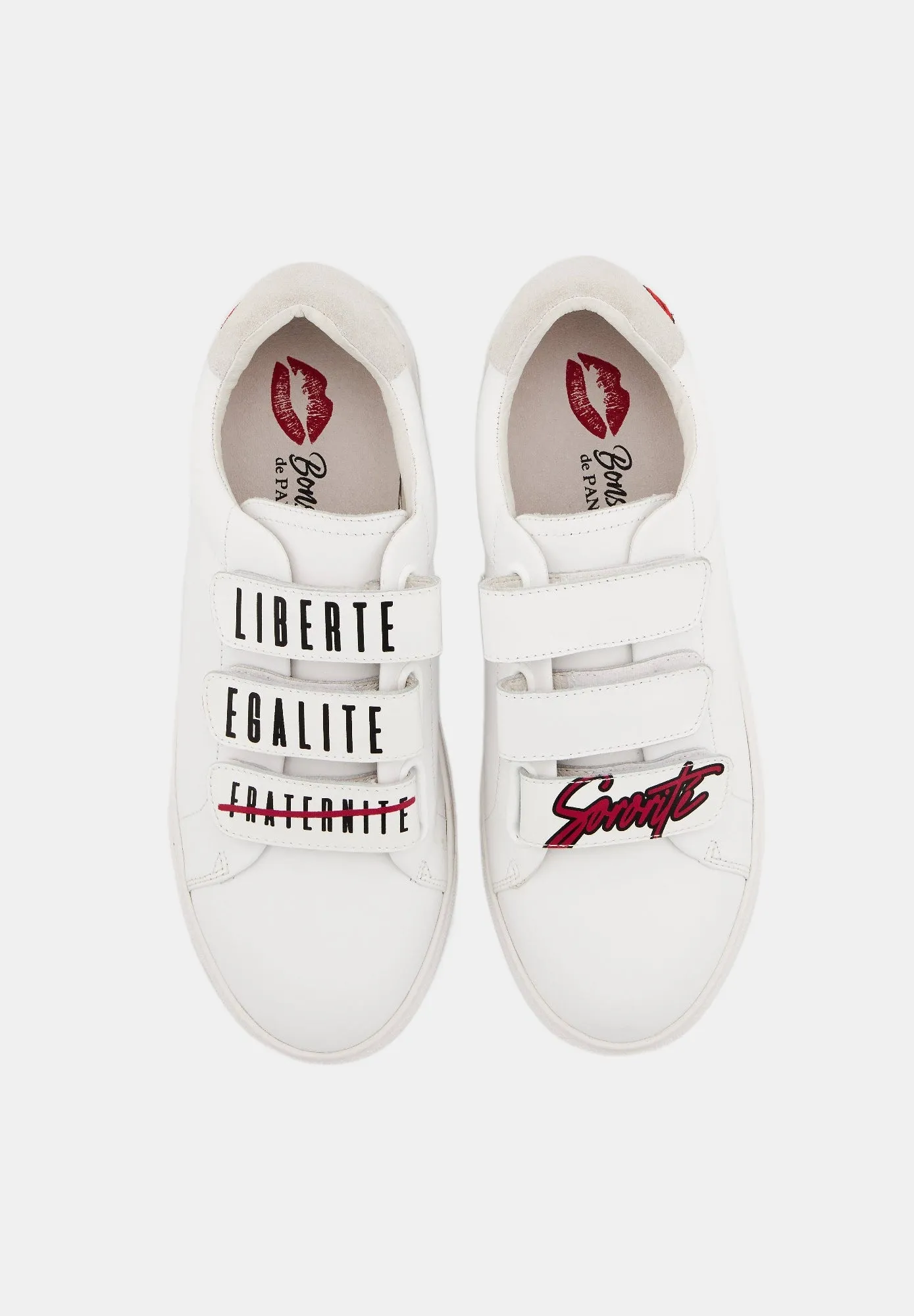Edith Liberté Egalité Sororité-Blanc/Fuschia