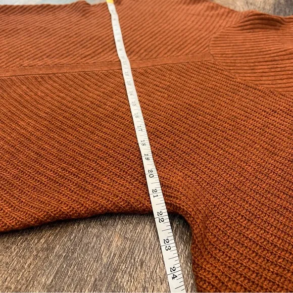 Eileen Fisher Yak &amp; Wool Ribbed Cowl Neck Sweater Size XS