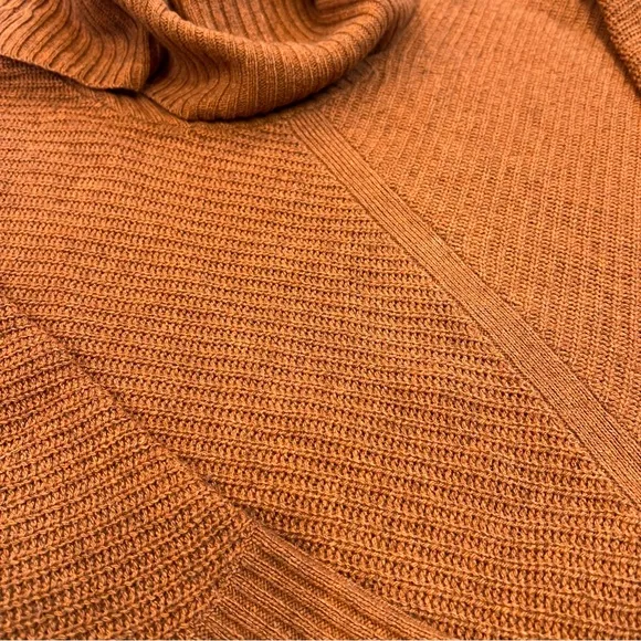 Eileen Fisher Yak &amp; Wool Ribbed Cowl Neck Sweater Size XS