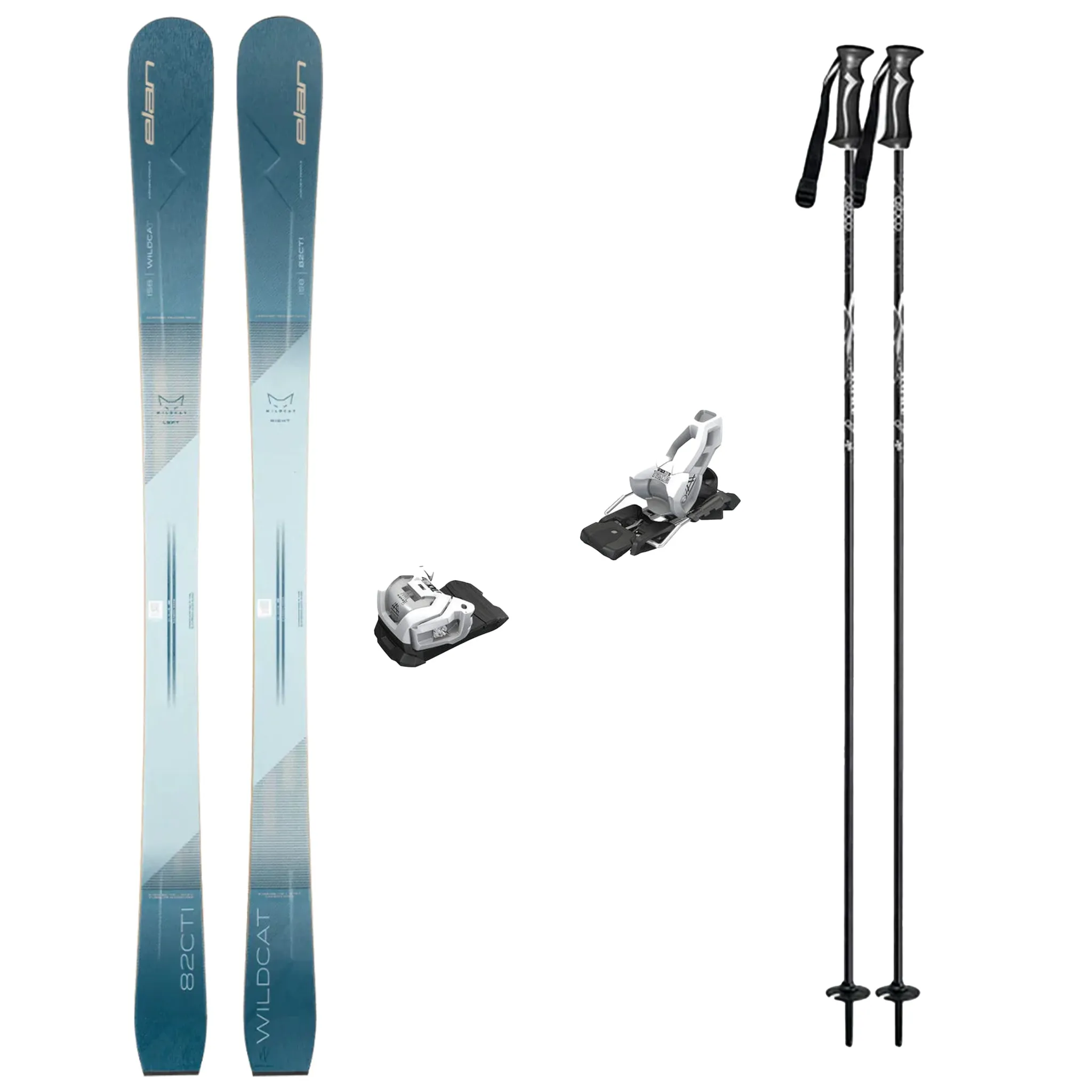 Elan Wildcat 82CTI Skis 2025 with Tyrolia Attack 11 Binding Womens Ski Package