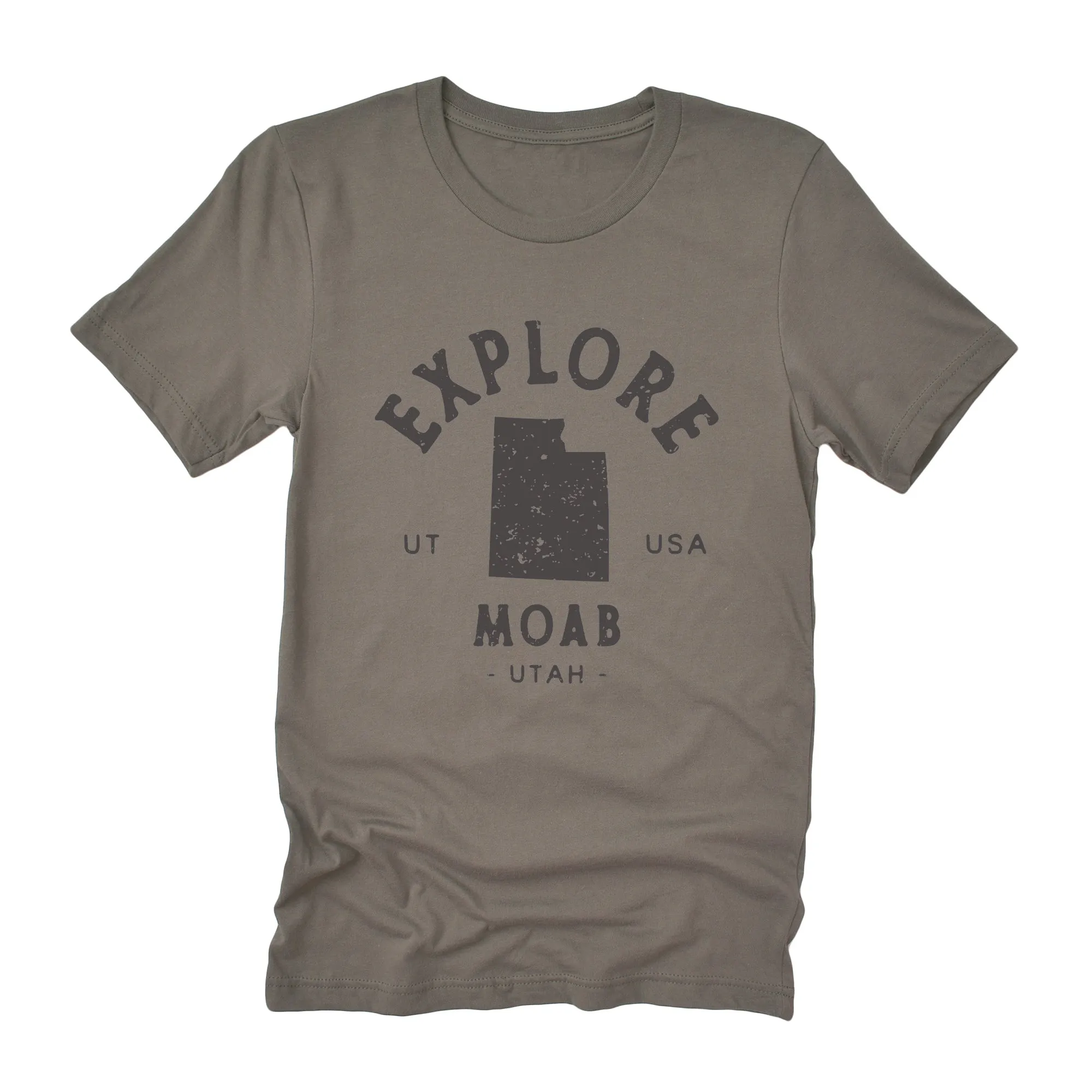 Explore State w/ City, State - Short Sleeve T-Shirt