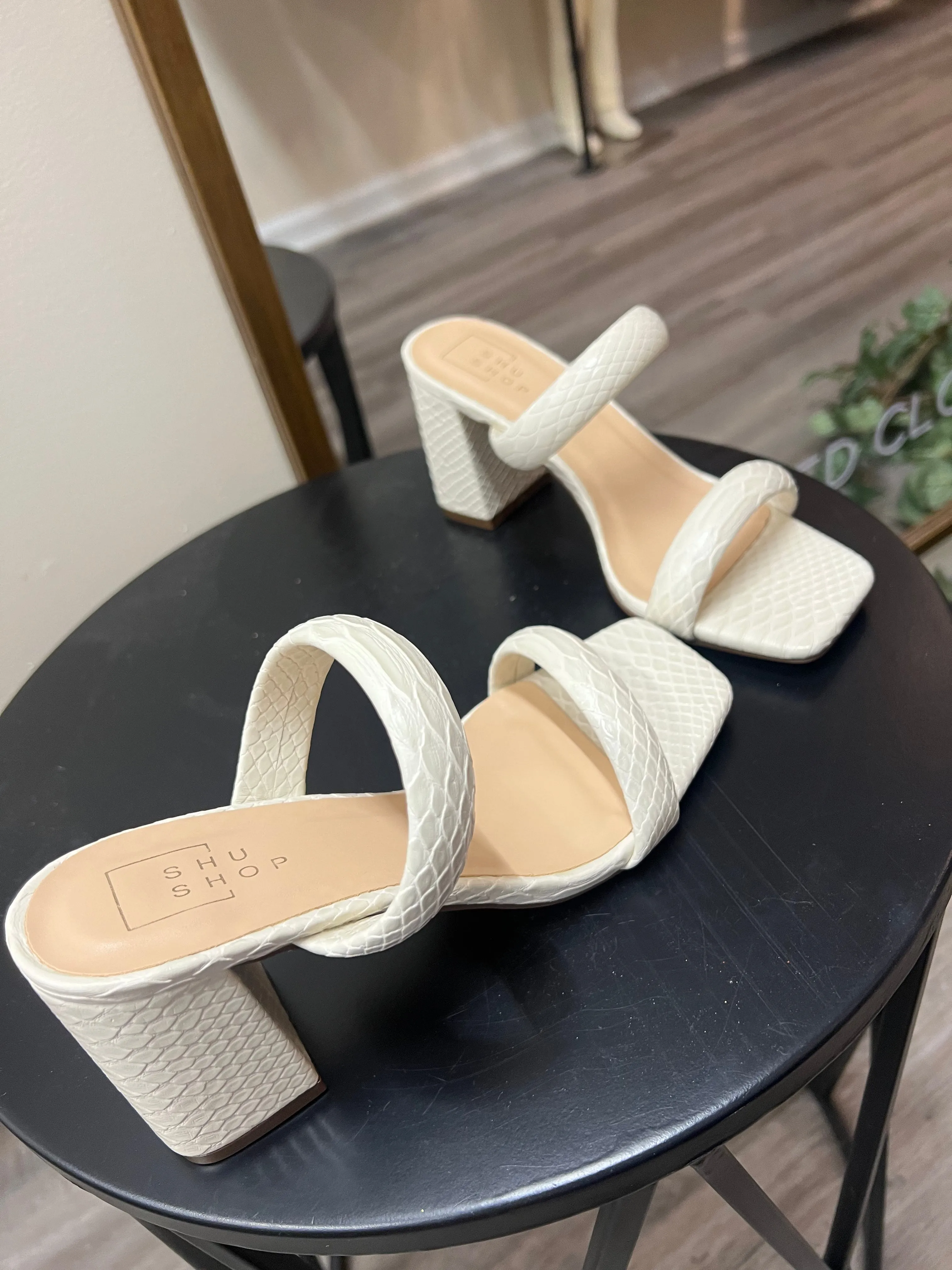 Farah Snake Heels