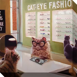 Feline Optical: Gallery Wrapped Canvas