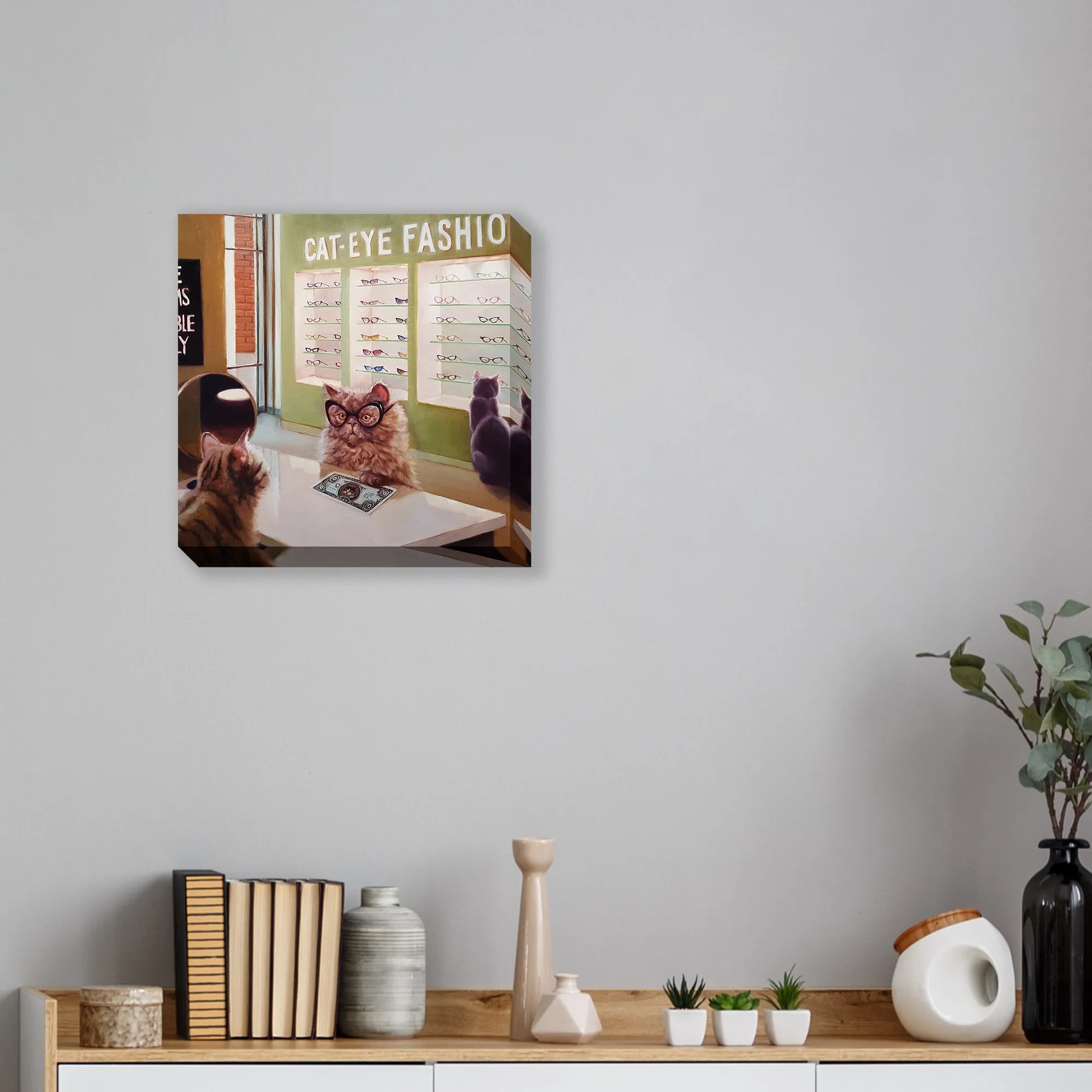 Feline Optical: Gallery Wrapped Canvas