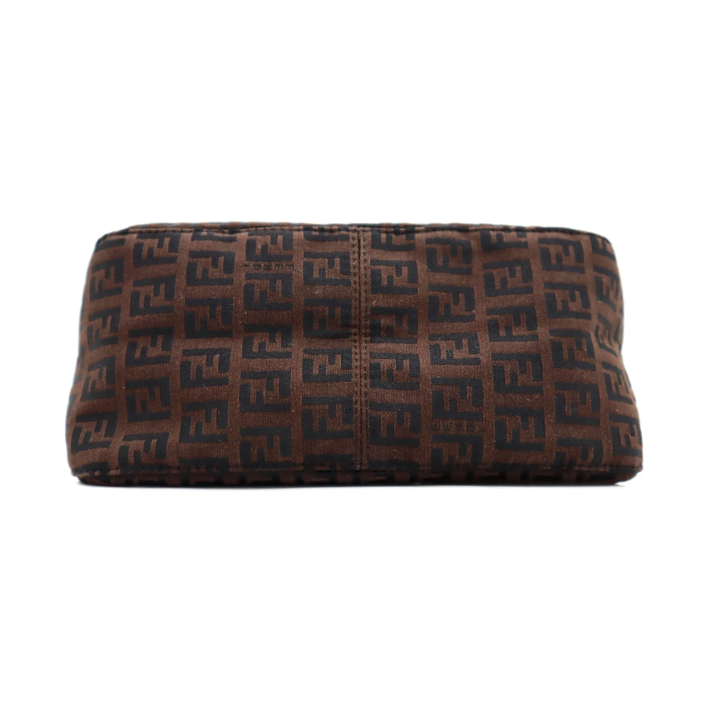 Fendi Zucchino Canvas Mini Mamma Baguette Shoulder Bag