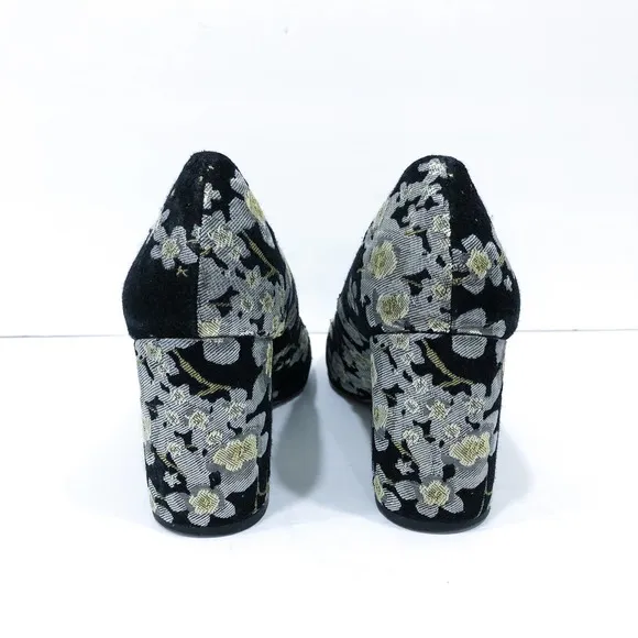 Franco Sarto Taisley Floral Brocade Block Pumps