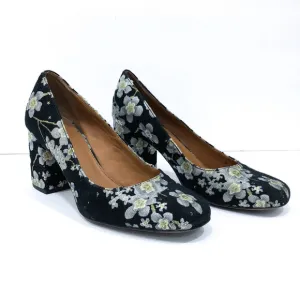 Franco Sarto Taisley Floral Brocade Block Pumps