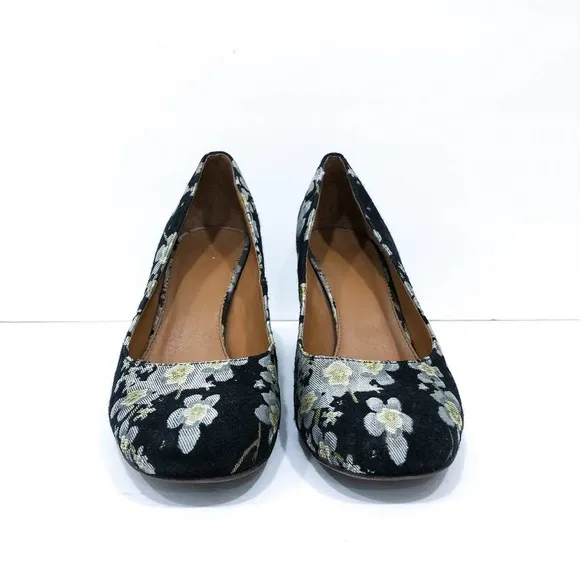 Franco Sarto Taisley Floral Brocade Block Pumps