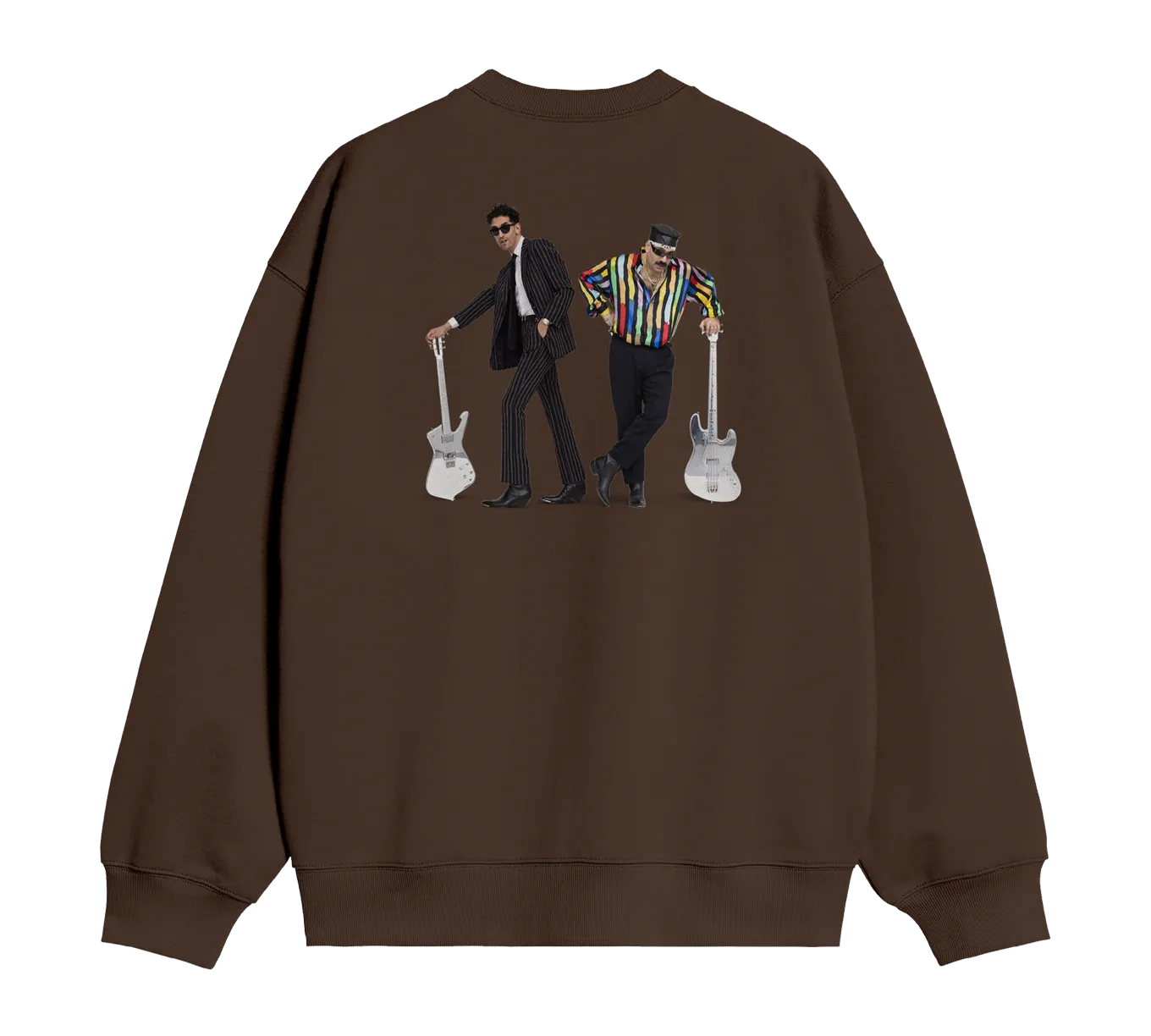 FUNK YOURSELF CREWNECK SWEATSHIRT (MOCHA/ORANGE)