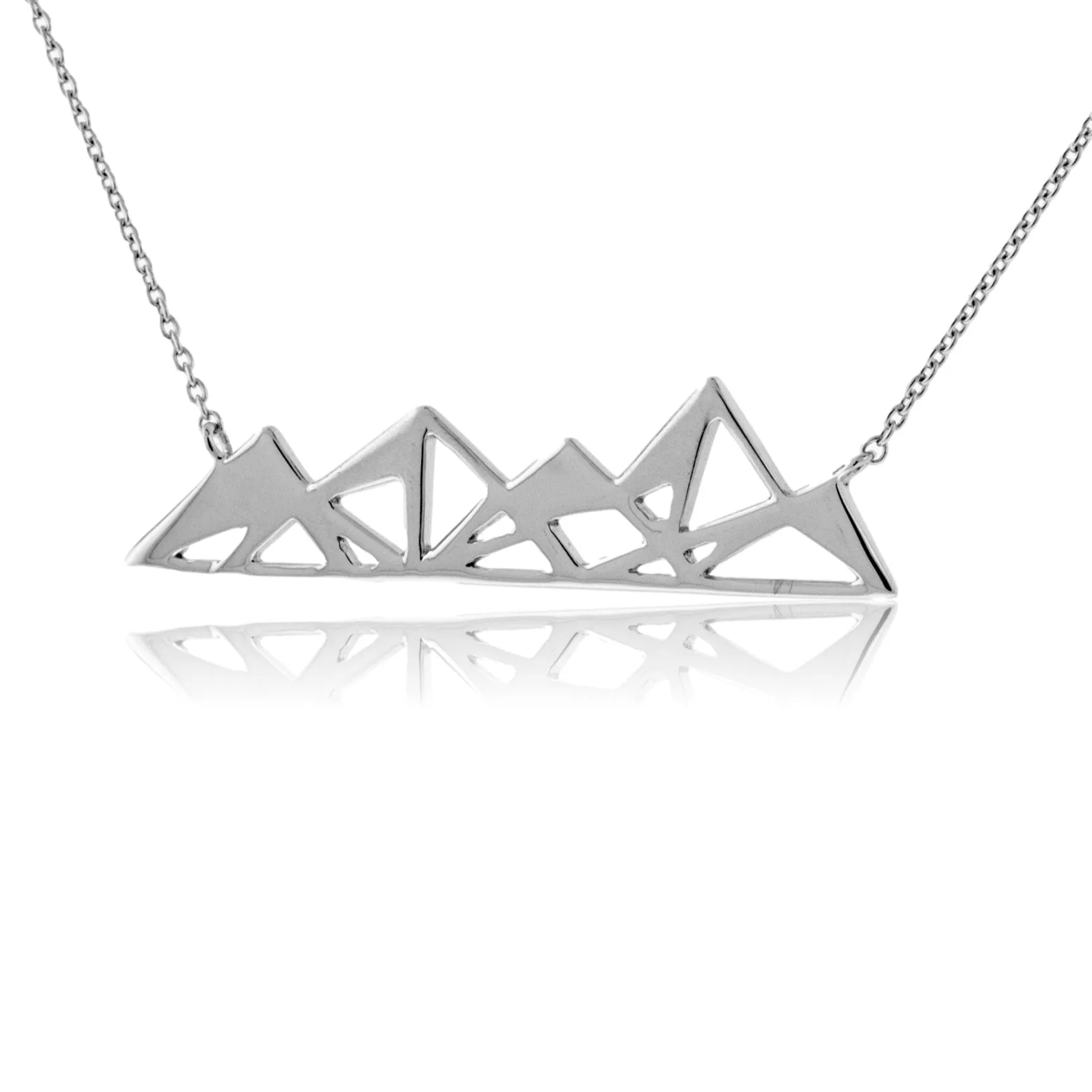 Geometric Mountain Peak Pendant