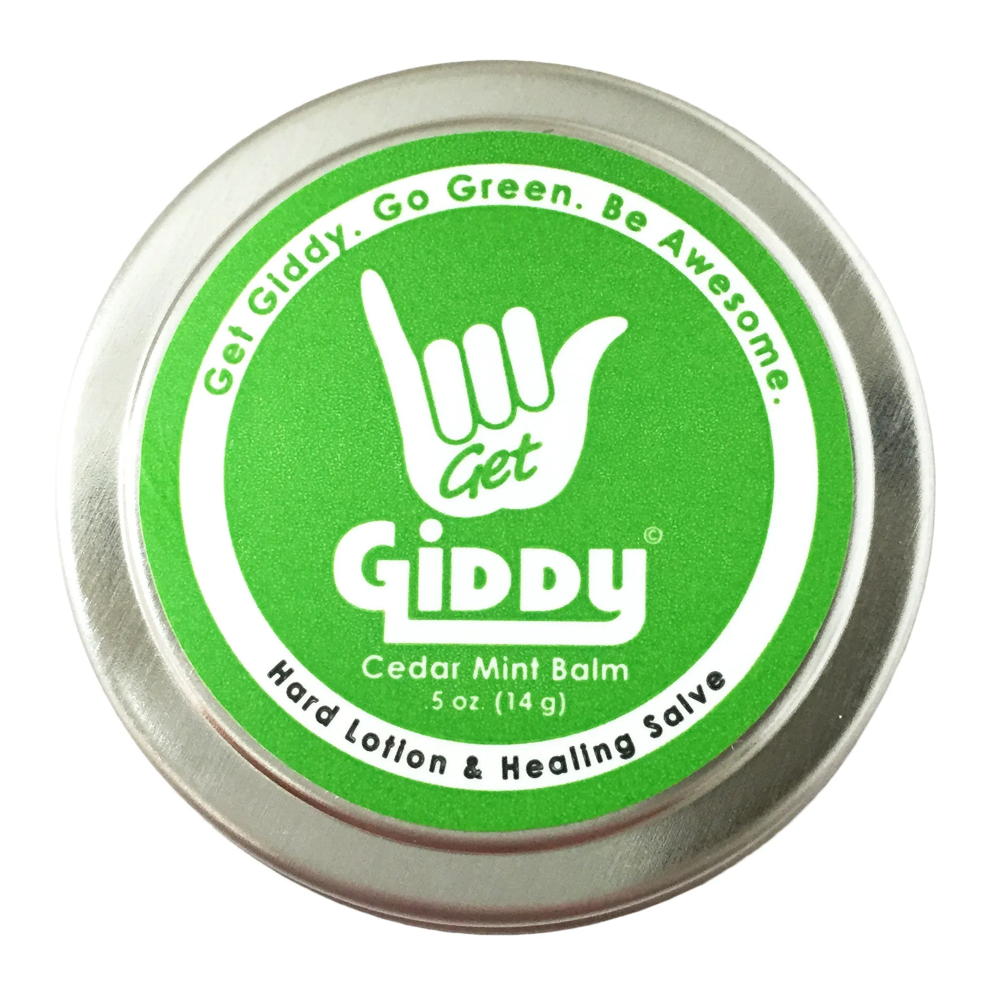 GIDDY Cedar Mint Hard Lotion, Balm & Salve