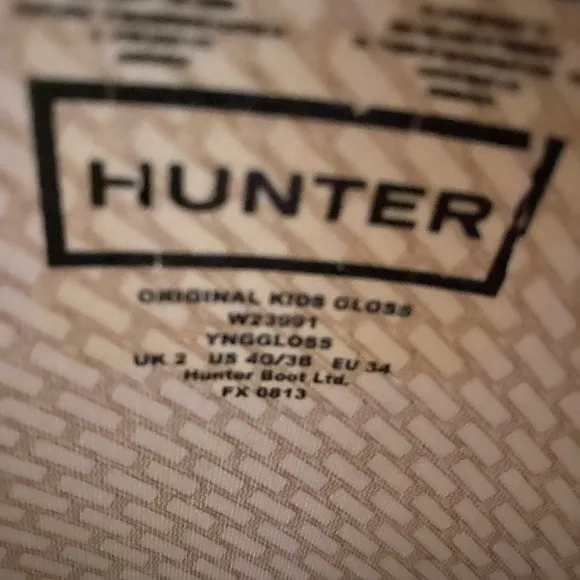 Girls purple hunter boots size 4