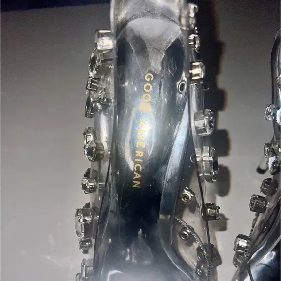 Good American Diamonds Forever Stiletto Heels Size 8