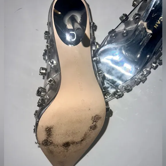 Good American Diamonds Forever Stiletto Heels Size 8