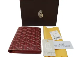 Goyard Monogram Canvas Petit Portefeuille zippe Bifold Wallet Red
