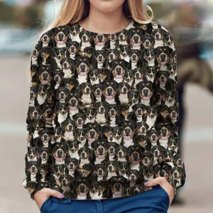 Greater Swiss Mountain Dog - Full Face - Premium Sweatshirt
