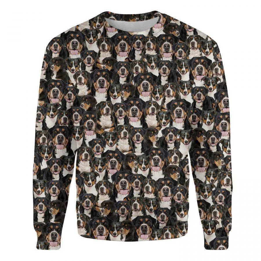 Greater Swiss Mountain Dog - Full Face - Premium Sweatshirt
