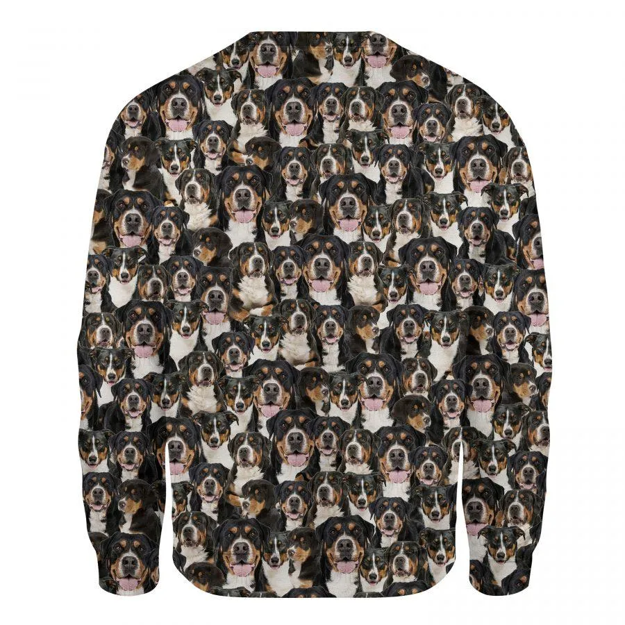 Greater Swiss Mountain Dog - Full Face - Premium Sweatshirt