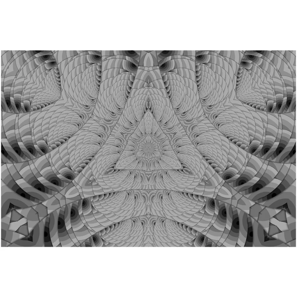 Grey Scale Triangle Canvas Posters