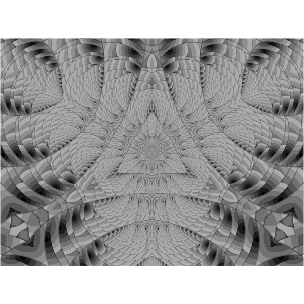 Grey Scale Triangle Canvas Posters