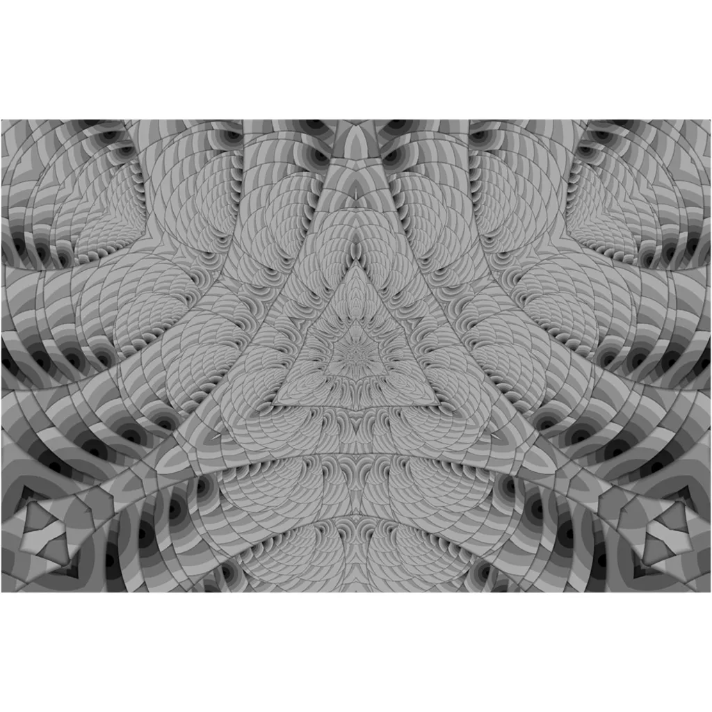 Grey Scale Triangle Canvas Posters
