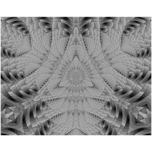 Grey Scale Triangle Canvas Posters