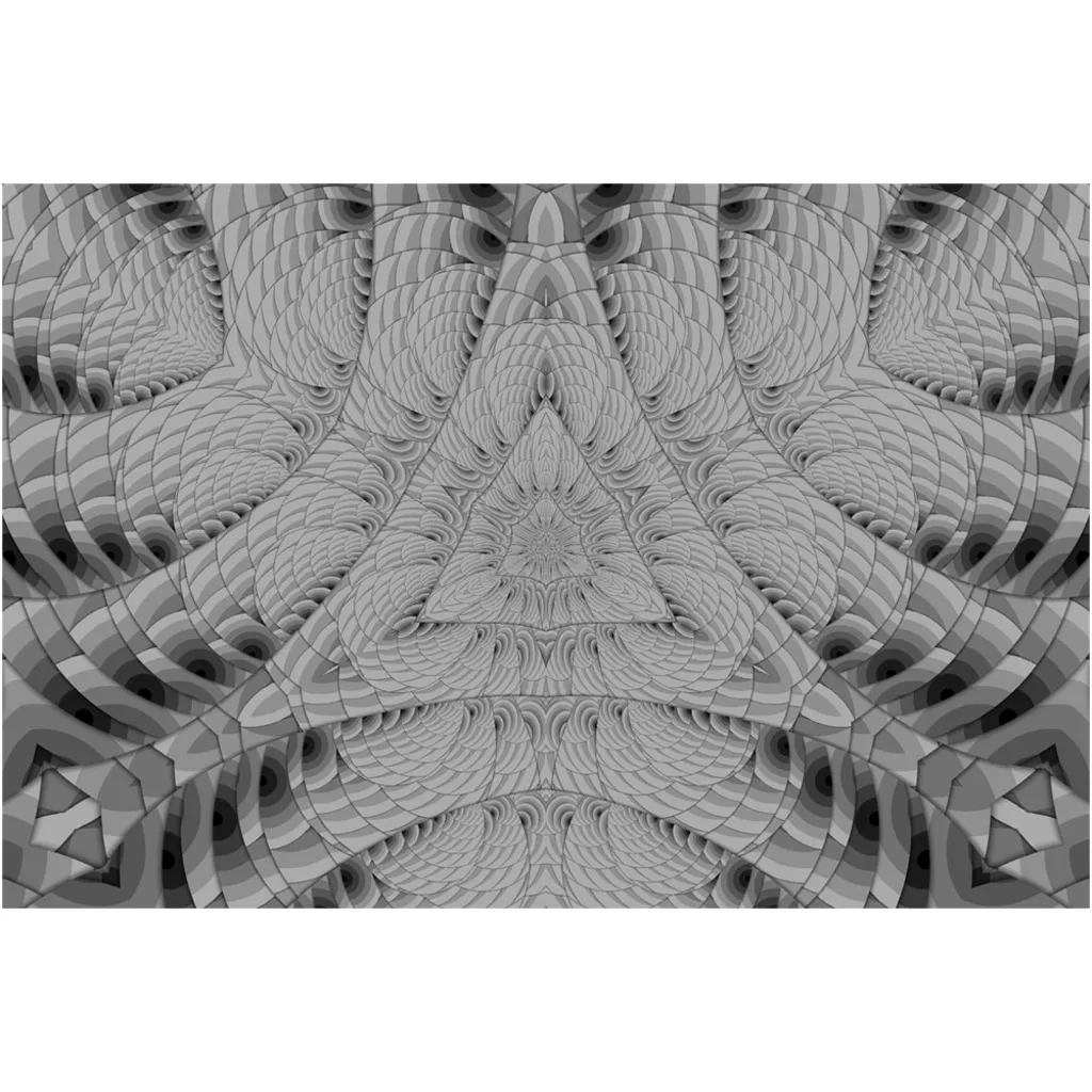 Grey Scale Triangle Canvas Posters