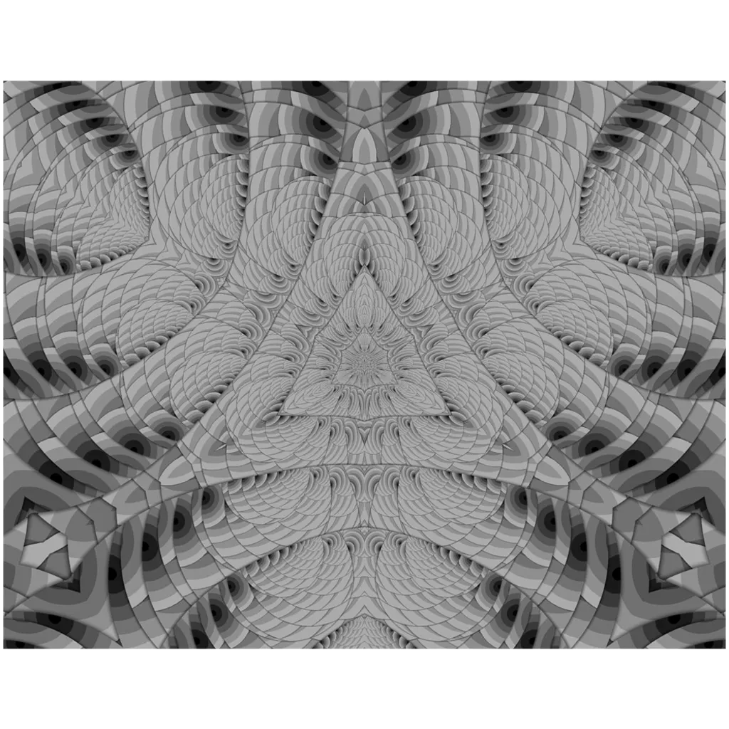 Grey Scale Triangle Canvas Posters