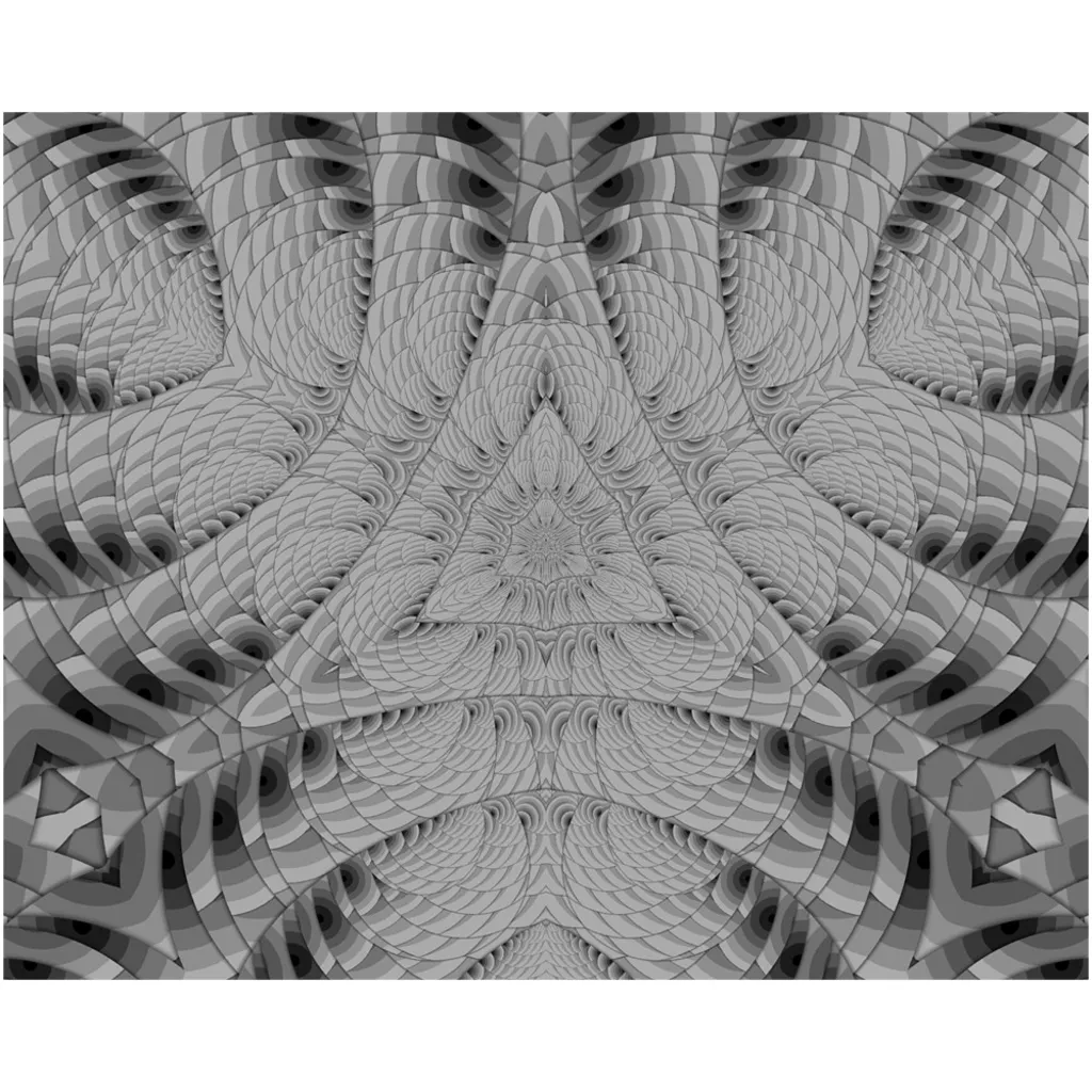 Grey Scale Triangle Canvas Posters