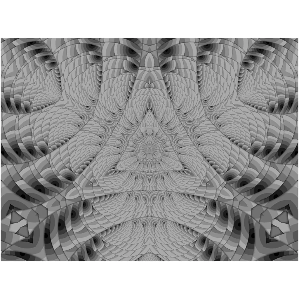 Grey Scale Triangle Canvas Posters