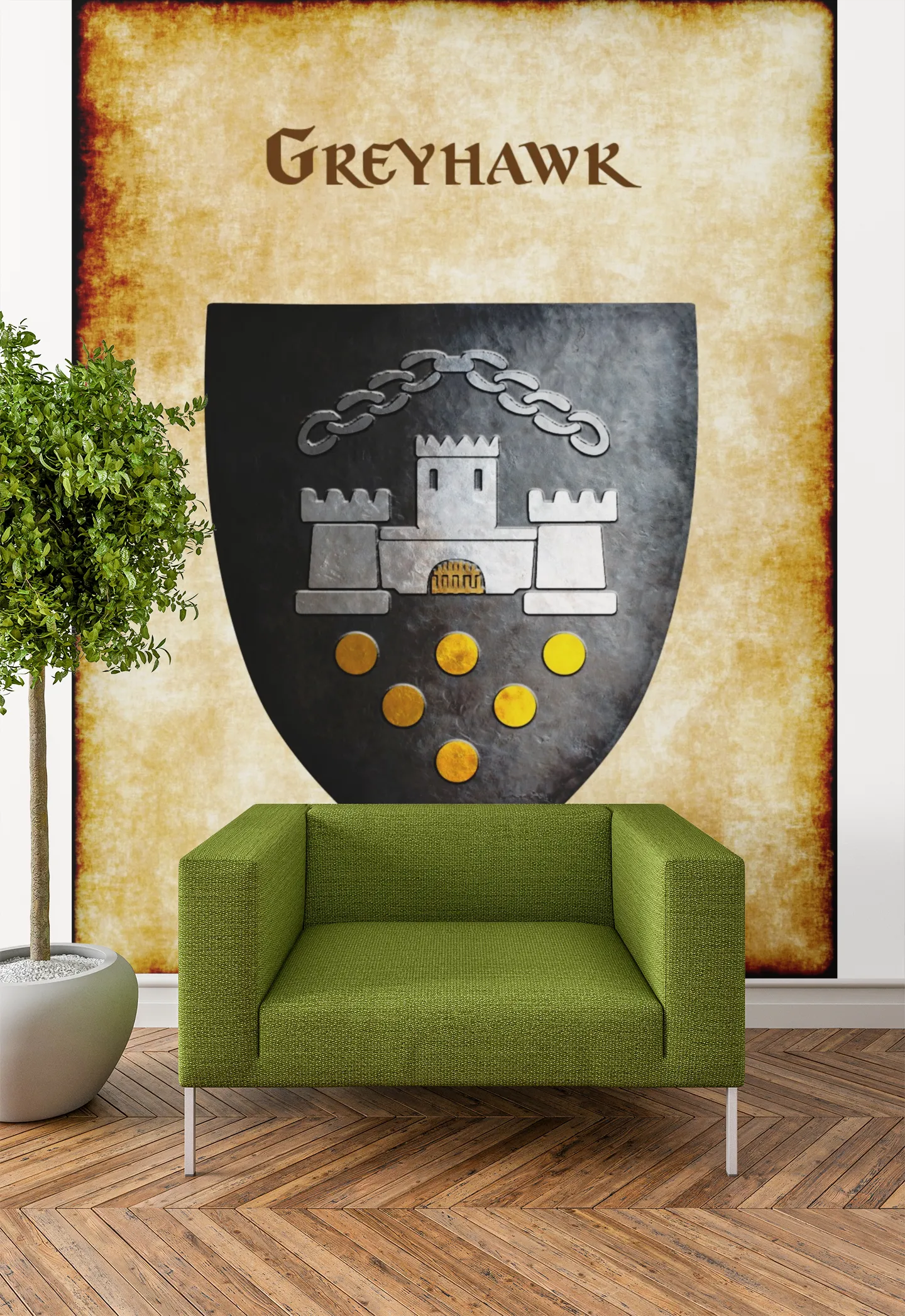Greyhawk Heraldry of Greyhawk Anna Meyer Cartography Canvas Art Print