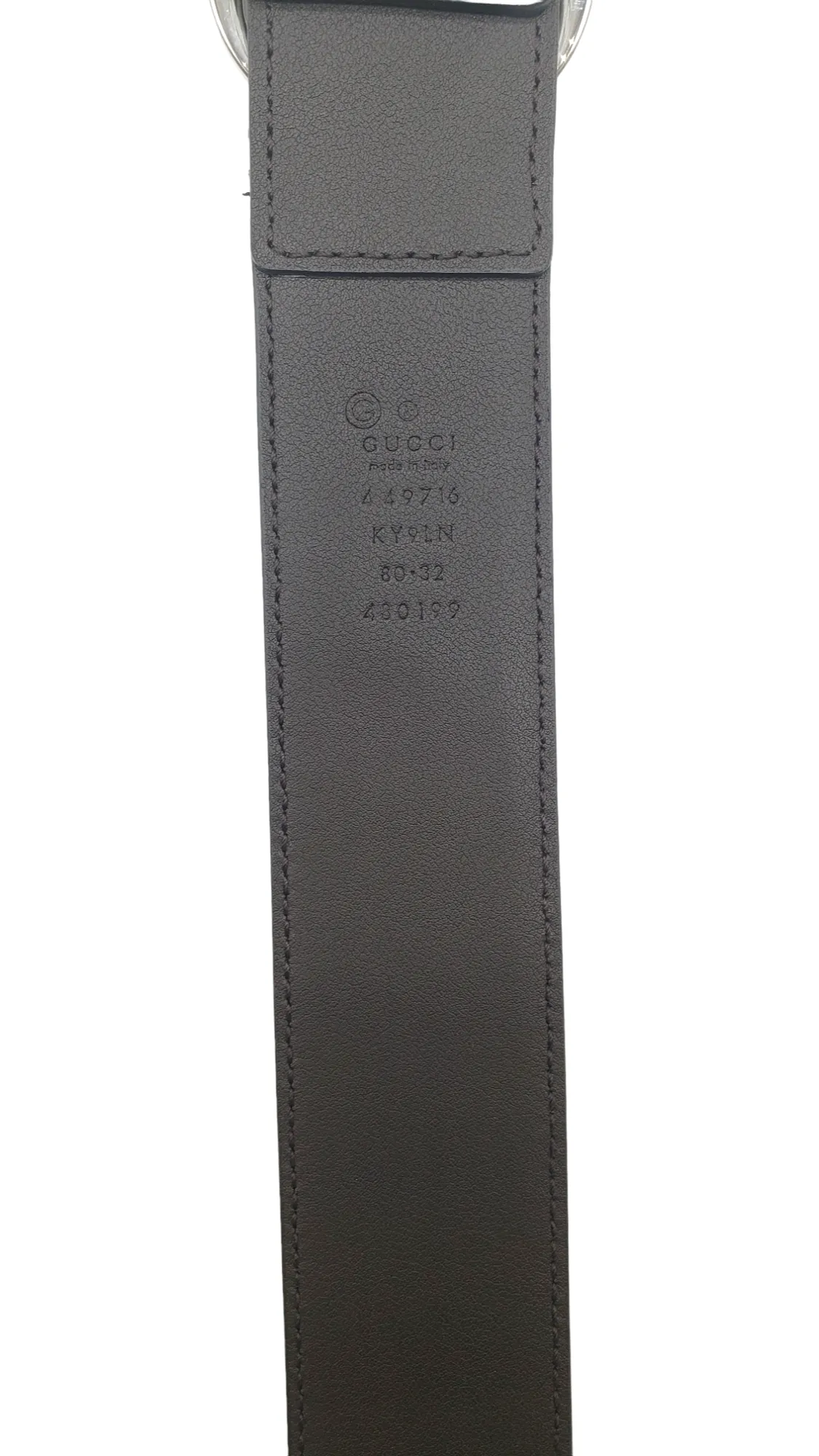 Gucci GG Canvas Leather Size 80/32 Belt