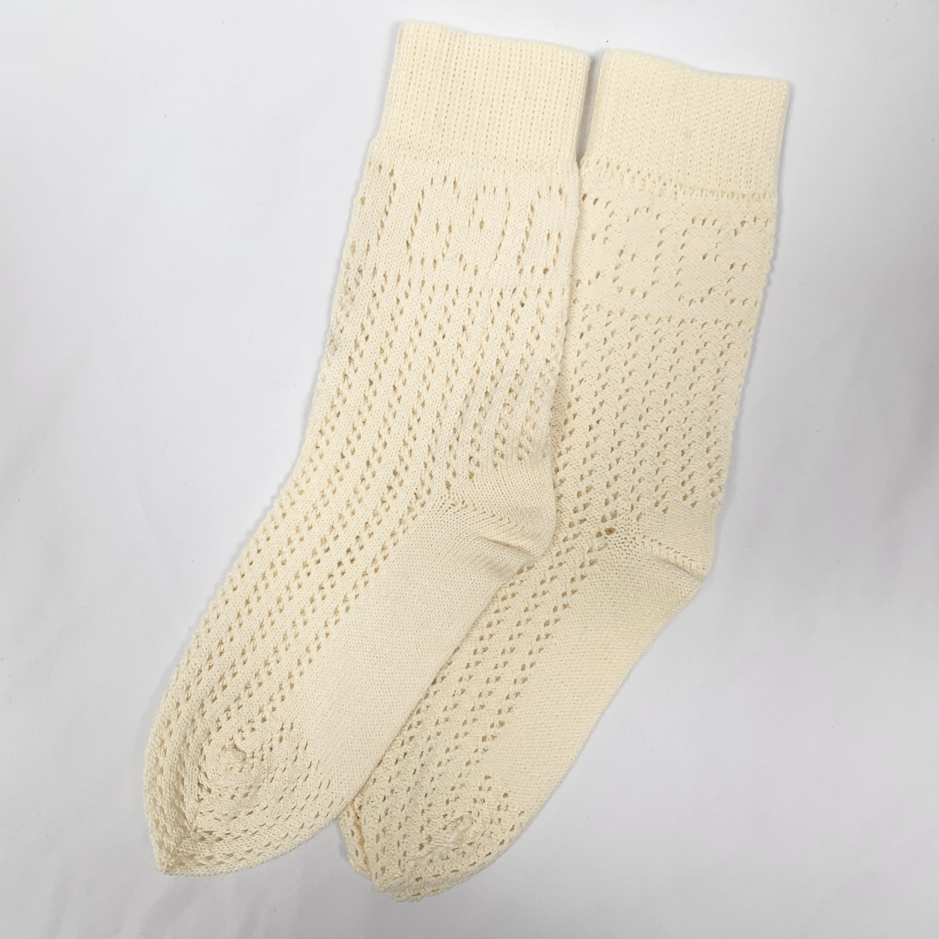Gucci GG Logo Cuff Lit Lady Knit Socks in Ivory
